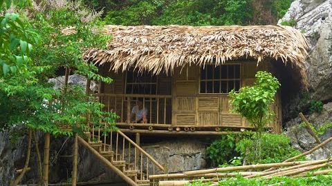 FULL VIDEO: 1 Year Building Bamboo House | Girl Solo Bushcraft Camping