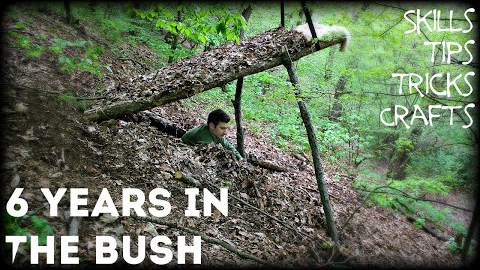 Bushcraft Skills , Crafts , Tips & Tricks - 6 Years in the Bush - HD Video