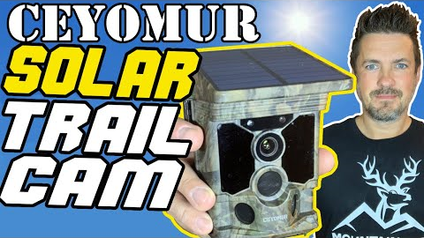 Ceyomur Solar Trail Camera CY95 Review ☀️ 4K 30fps, CEYOMUR WiFi Bluetooth 40MP Game Camera, 120°