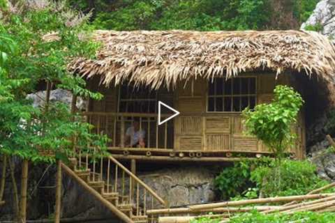 FULL VIDEO: 1 Year Building Bamboo House | Girl Solo Bushcraft Camping