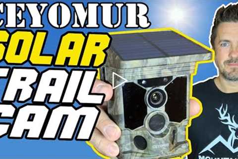 Ceyomur Solar Trail Camera CY95 Review ☀️ 4K 30fps, CEYOMUR WiFi Bluetooth 40MP Game Camera, 120°