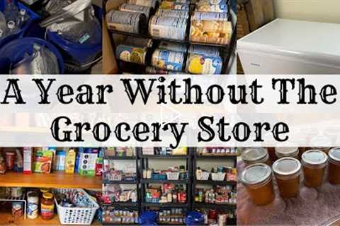 A YEAR WITHOUT THE GROCERY STORE || EMERGENCY PANTRY + PREPPER PANTRY + FREEZERS