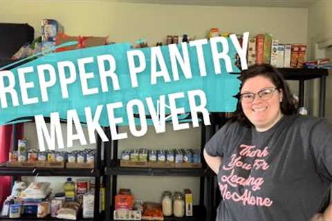 PREPPER PANTRY MAKEOVER || PREPPER PANTRY TOUR || EMERGENCY FOOD STORAGE