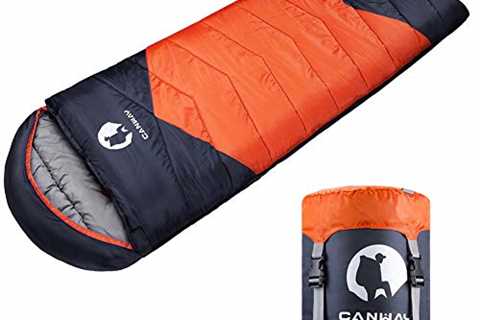 CANWAY Sleeping Bag with Compression Sack, Lightweight and Waterproof for Warm & Cold Weather,..