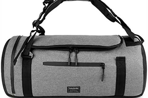 Travel Duffel Bag with Shoe Compartment, Dorfly Durable Carry on Sports Gym Bag with Wet Pocket,..