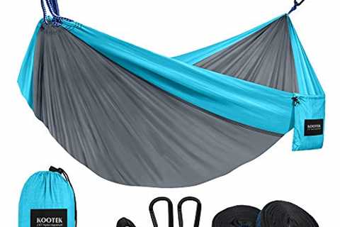 Kootek Camping Hammock Double & Single Portable Hammocks with 2 Tree Straps, Lightweight Nylon..