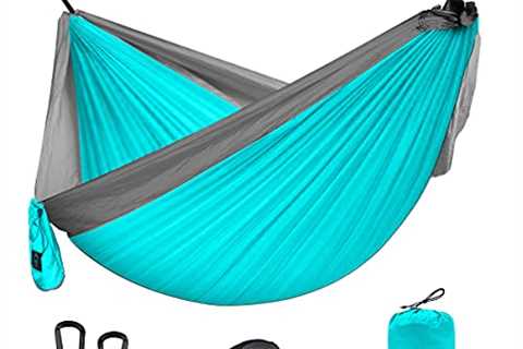 Grassman Camping Hammock Double & Single Portable Hammock with Tree Straps, Lightweight Nylon..