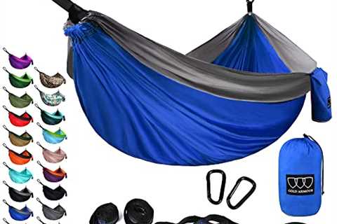 Gold Armour Camping Hammock - XL Double Hammock Portable Hammock Camping Accessories Gear for..