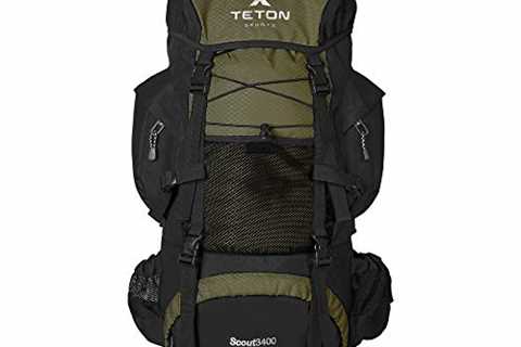 TETON Sports Scout Internal Frame Backpack - High-Performance Hiking, Camping & Travel - Water..