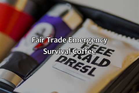 Fair Trade Emergency Survival Coffee