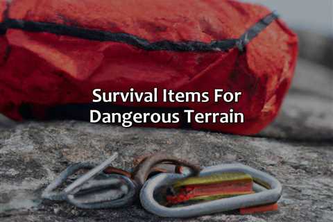 Survival Items For Dangerous Terrain