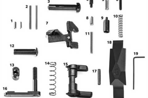 Geissele Ultra Duty Lower Parts Kit, Black. No Grip