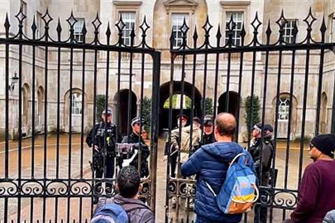 Unexpected Drama at Horse Guard: Rain, Laughter, and a Lockdown! 🌧️🤣🐴