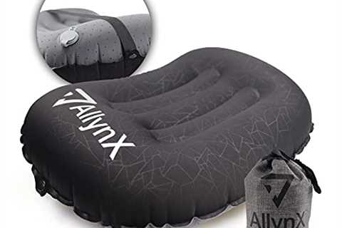 AllynX Camping Pillow, Ultralight Inflatable Compact Pillow for Neck & Lumbar Support While..