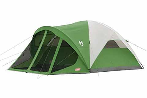 Coleman Evanston Screened Camping Tent, 6/8 Person Weatherproof Tent with Roomy Interior Includes..