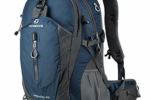 FENGDONG 40L Waterproof Lightweight Outdoor Daypack Hiking,Camping,Travel Backpack for Men Women..