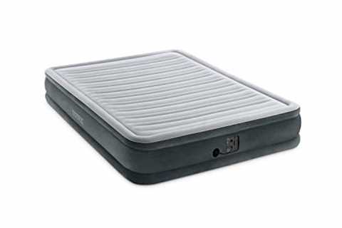 Intex Comfort Plush Mid Rise Dura-Beam Airbed with Internal Electric Pump, Bed Height 13",..