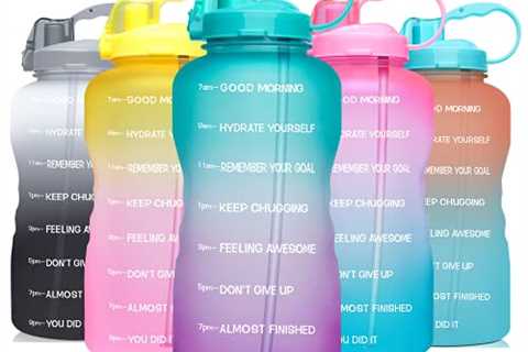 Venture Pal 64 OZ Water Bottle with Motivational Time Marker & Straw - Leakproof BPA Free..