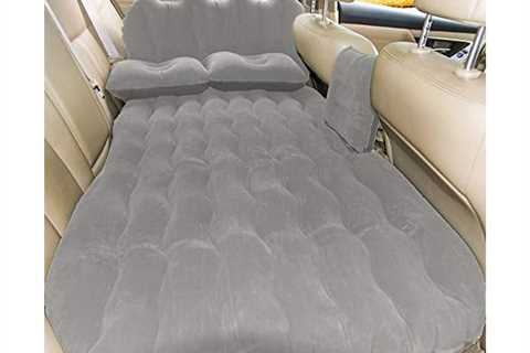 TOYOUN Inflatable Car Air Mattress with Pump, Headboard, 2 Pillows, Footstools Blow up Air Bed..