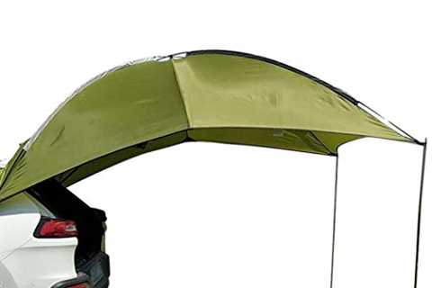 Versatility Teardrop Awning for SUV RVing,Car Camping,Easy-Out Self Standing Rooftop Car Awning..