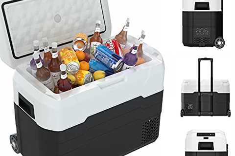 42.5 Quarts Electric Car Refrigerator Freezer AC/DC Compressor Cooler -4°F To 50°F Portable Car..