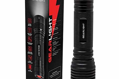 GearLight S2000 LED Flashlight High Lumens - Super Bright, Powerful, Mid-Size Tactical Flashlight..