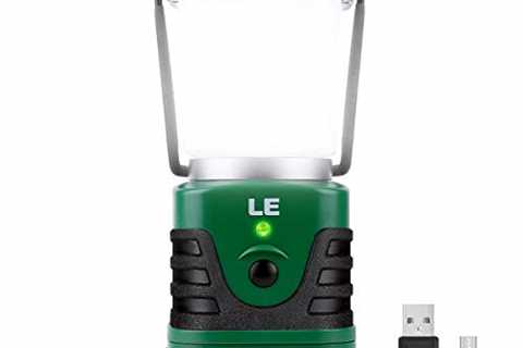 Lighting EVER 1000LM LED Camping Lantern Rechargeable, 4400mAh Power Bank, Camping Essential with 4 ..