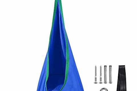 RedSwing Pod Swing for Kids, Cotton Child Hanging Pod Hammock Chair with Inflatable Cushion for..