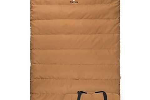 TETON Sports Canvas Mammoth Queen-Size Double Sleeping Bag; Warm and Comfortable for Family Camping ..