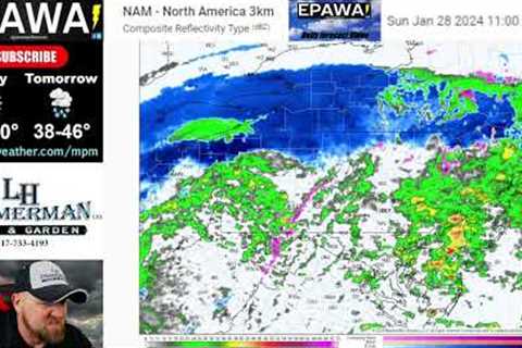Saturday January 27th, 2024 video forecast