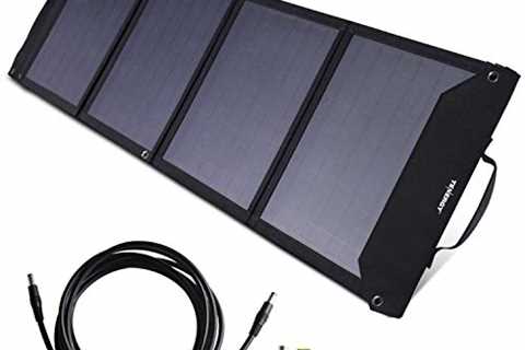 Tenergy Foldable 60W Solar Panel Charger for Camping Power Supply, Portable Power Chargers, and..