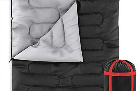 Zone Tech Convertible Queen Size Sleeping Bag with Camping Pillow Outdoor Accessories - The Camping ..
