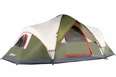 QUICK-UP 6 Person Tent for Family Camping, 60 Seconds Easy Set Up, Instant Blackout  Tent, pop up..