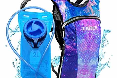 SOJOURNER Hydration Pack Backpack - 2L Water Bladder Included for Festivals, Raves, Hiking, Biking, ..