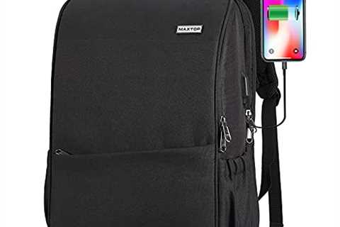 MAXTOP Laptop Backpack for Men Women Large Business Travel Backpacks with USB Charging Port Water..