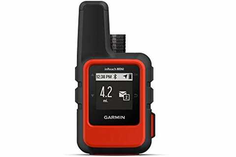 Garmin inReach Mini, Lightweight and Compact Handheld Satellite Communicator, Orange (Renewed) -..