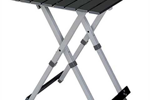 GCI Outdoor Compact Camp Table 20 Outdoor Folding Table, Black Chrome - The Camping Companion